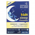 Mommy's Bliss, Kids Sleep Chewable, Melatonin + Magnesium, Kids 3 Yrs+, Natural Grape, 35 Chewable Tablets 
