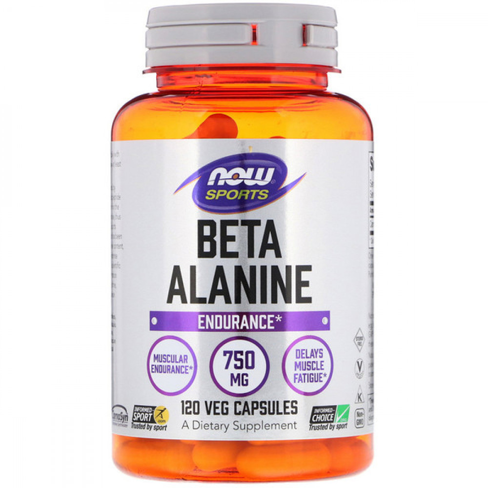 Now Foods Sports Beta-Alanine Endurance 750 mg 120 Veg Capsules