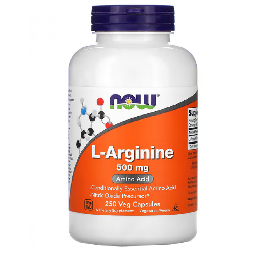 NOW Foods, L-Arginine, 500 mg, 250 Veg C
