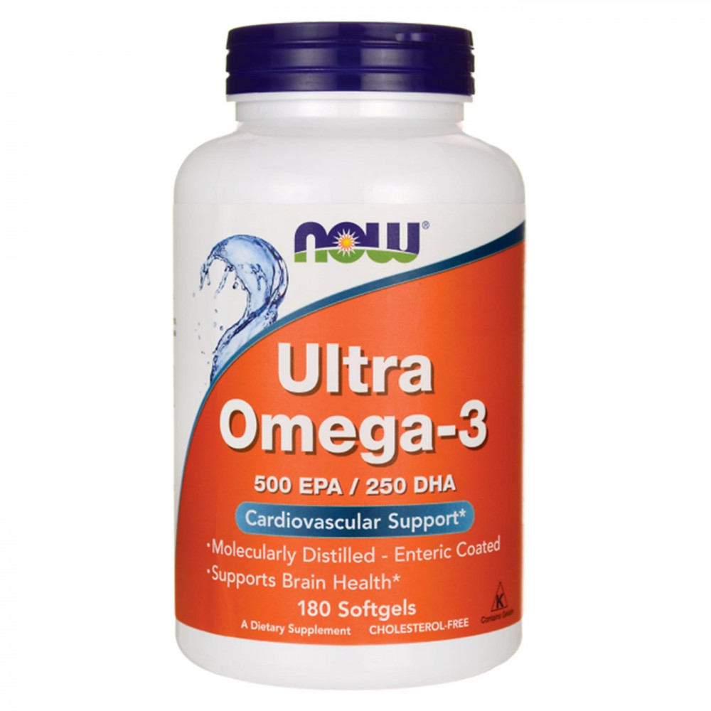 Now Foods Ultra Omega-3 500 EPA/250 DHA 180 Softgels