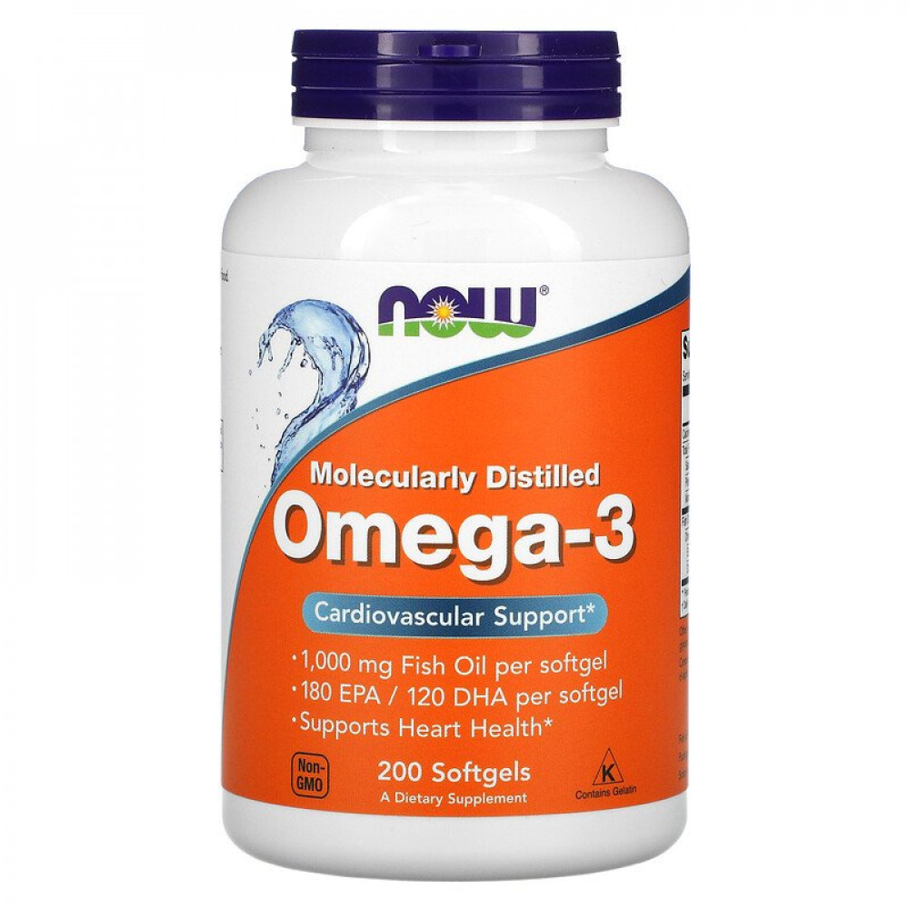 Now Foods Omega-3 180 EPA/120 DHA 200 Softgels